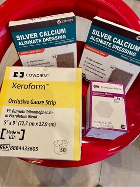 NWT Medical Xeroform, Gauze, Antimicrobe Silver Dressing, Collagen Matrix